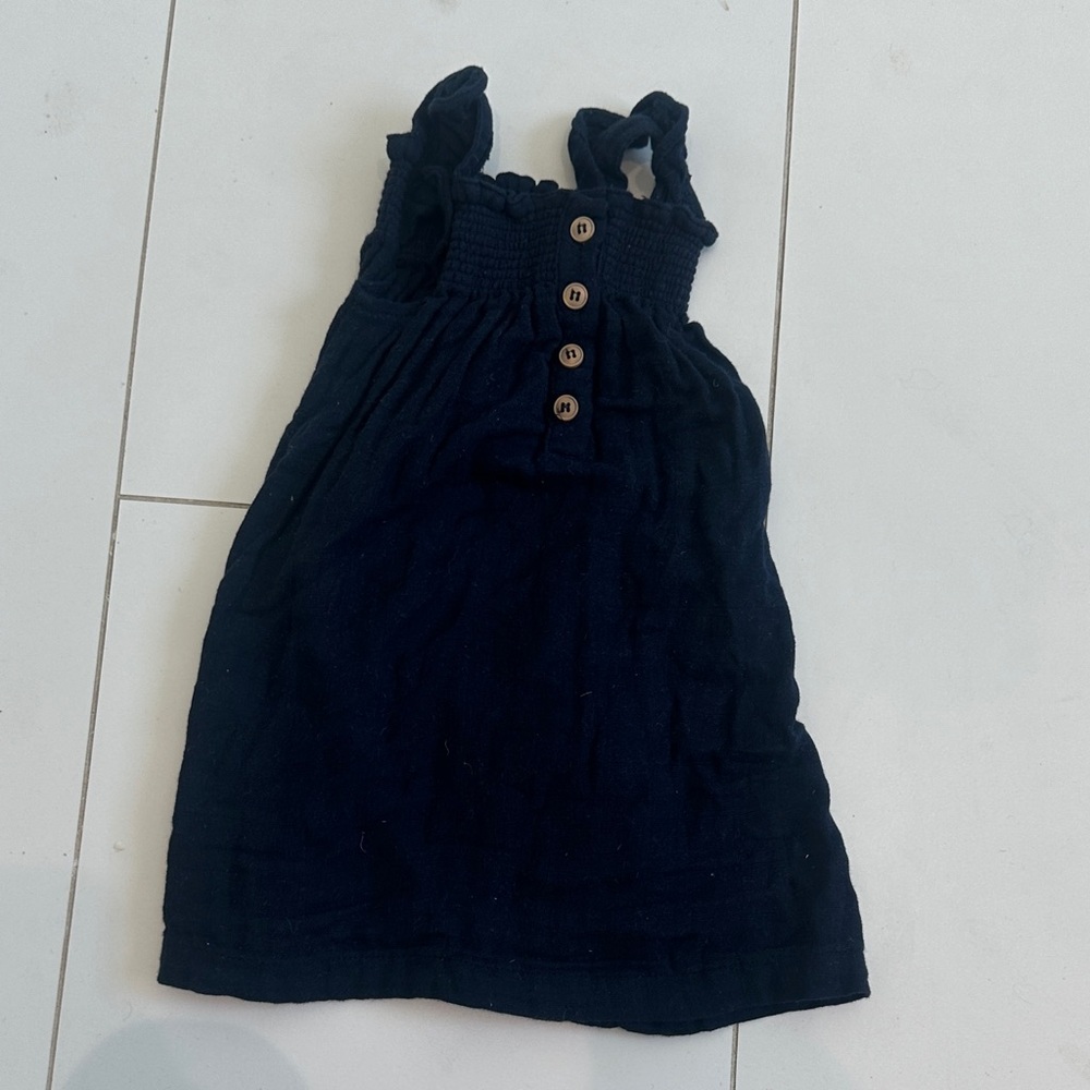 Jamie Kay navy cotton dress 1Y